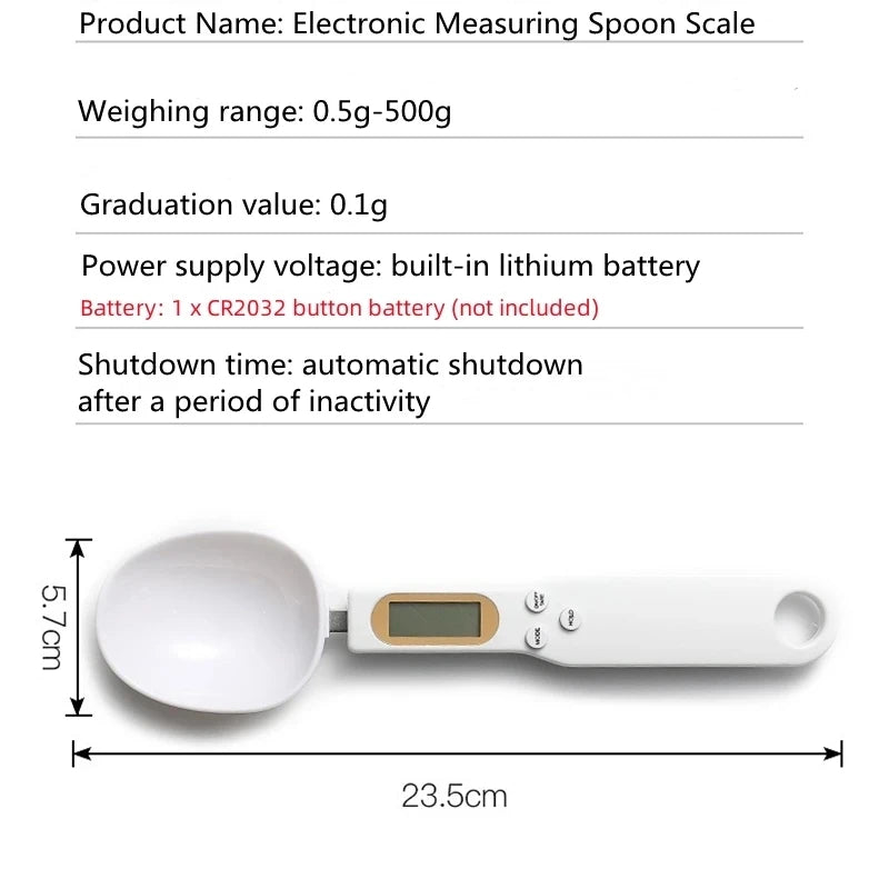 Cuillère Balance Numérique 500g / 0.1g – Cuisine & Café